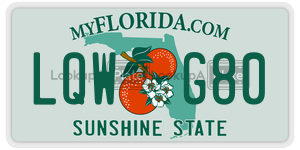 LQWG80  license plate in FL