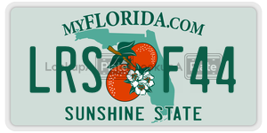 LRSF44 license plate in Florida