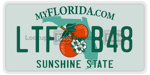 LTFB48 license plate in Florida