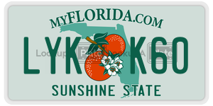 LYKK60 license plate in Florida