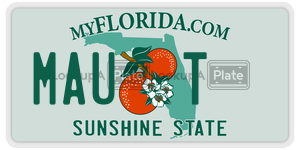 MAUT license plate in Florida