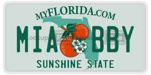 MIABBY  license plate in FL