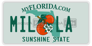 MILLA license plate in Florida