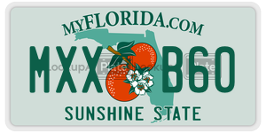 MXXB60 license plate in Florida