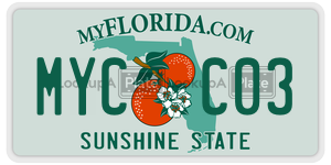 MYCC03  license plate in FL