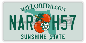 NARH57  license plate in FL