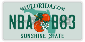 NBAB83  license plate in FL