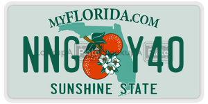 NNGY40  license plate in FL