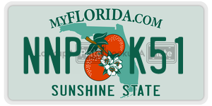 NNPK51 license plate in Florida