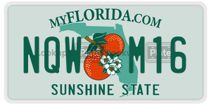 NQWM16  license plate in FL