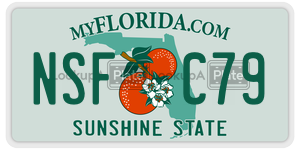 NSFC79 license plate in Florida