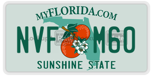 NVFM60  license plate in FL
