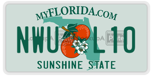 NWUL10  license plate in FL