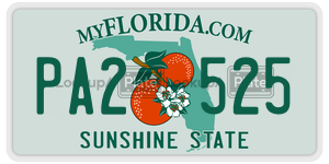 PA2525  license plate in FL