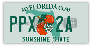 PPX2A  license plate in FL