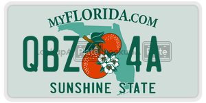 QBZ4A  license plate in FL