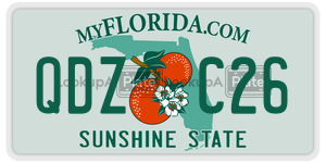 QDZC26 license plate in Florida