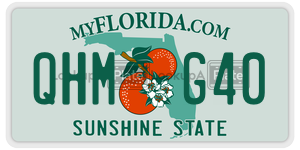 QHMG40  license plate in FL