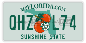 QHZL74  license plate in FL