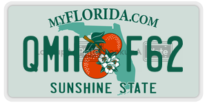QMHF62  license plate in FL