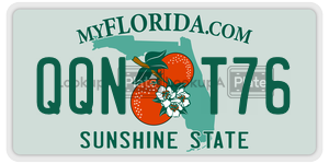 QQNT76  license plate in FL