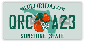 QRCA23  license plate in FL