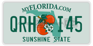 QRHI45 license plate in Florida