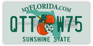 QTTW75 license plate in Florida