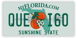 QUEI60 license plate in Florida