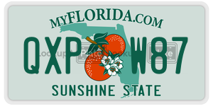 QXPW87  license plate in FL