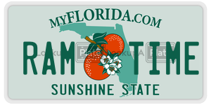 RAMTIME  license plate in FL