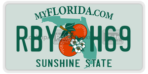 RBYH69  license plate in FL