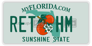 RETHM license plate in Florida