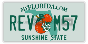 REVM57 license plate in Florida