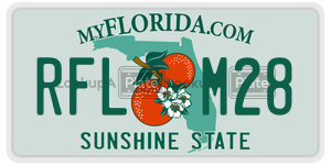 RFLM28  license plate in FL