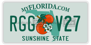 RGGV27  license plate in FL