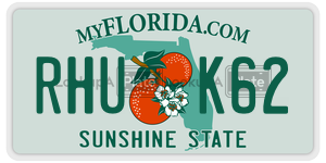 RHUK62  license plate in FL