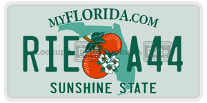 RIEA44  license plate in FL