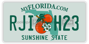 RJIH23  license plate in FL