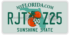 RJTZ25  license plate in FL