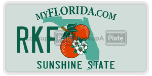 RKF license plate in Florida