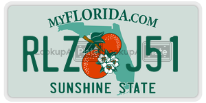 RLZJ51 license plate in Florida