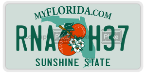 RNAH37  license plate in FL