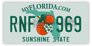RNF969  license plate in FL
