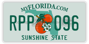 RPP096 license plate in Florida