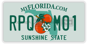 RPQM01 license plate in Florida