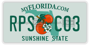 RPSC03  license plate in FL