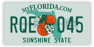 RQE045 license plate in Florida
