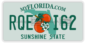 RQEI62  license plate in FL