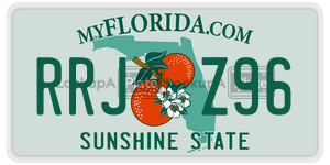 RRJZ96 license plate in Florida